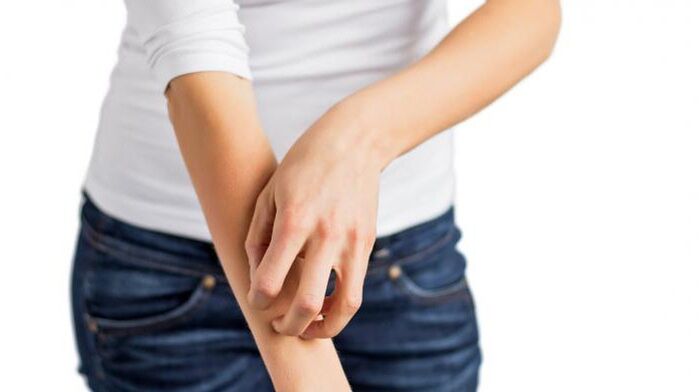 Haut juckt mit Diabetes